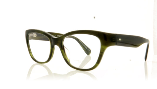 Oliver Peoples Siddie 1680 Emerald Bark Glasses - Angle