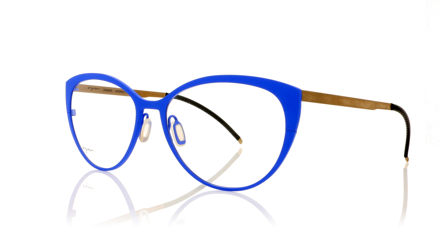 Ørgreen Blush 701 Mat Cornflower Blue Glasses - Angle