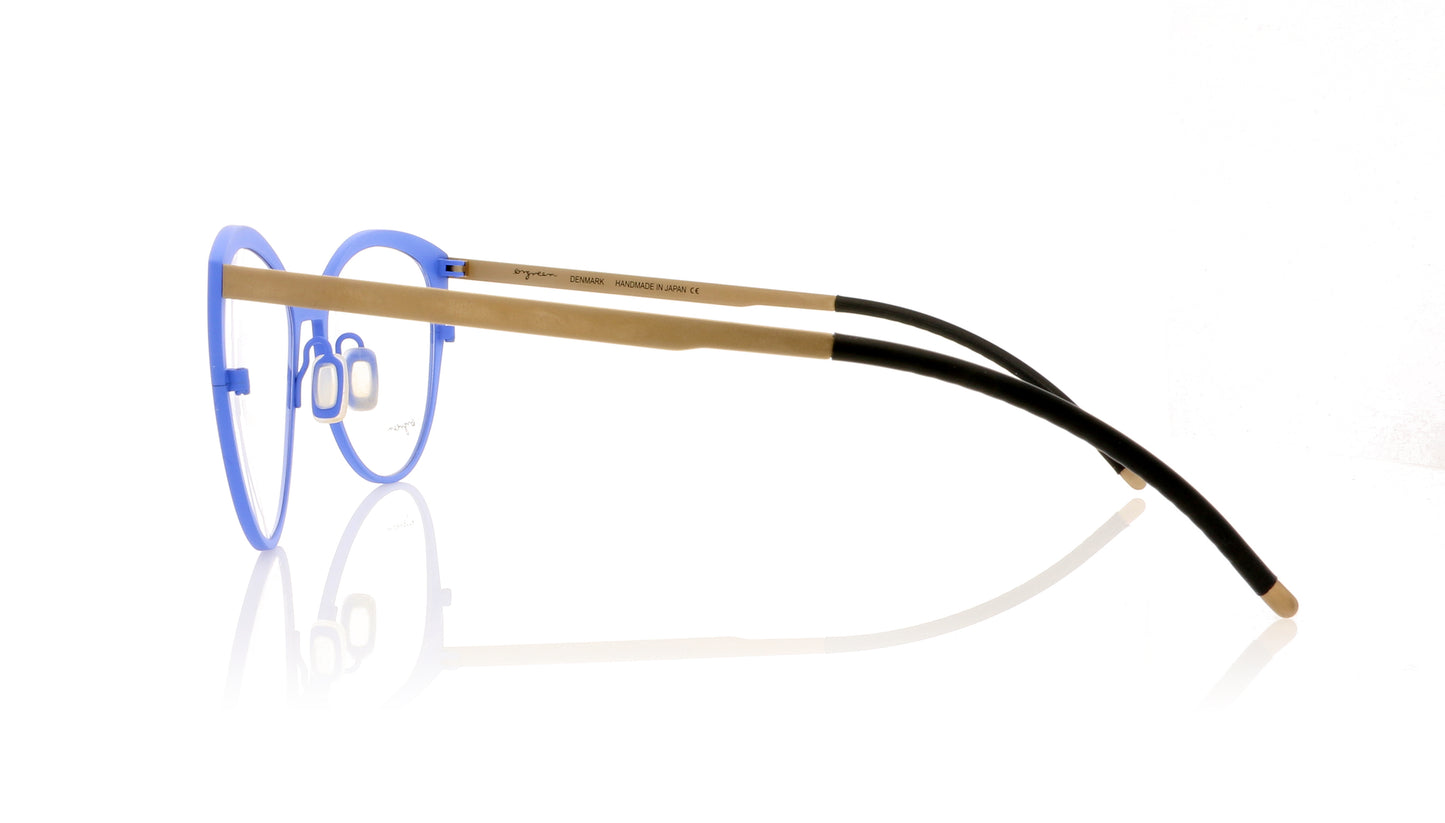 Ørgreen Blush 701 Mat Cornflower Blue Glasses - Side