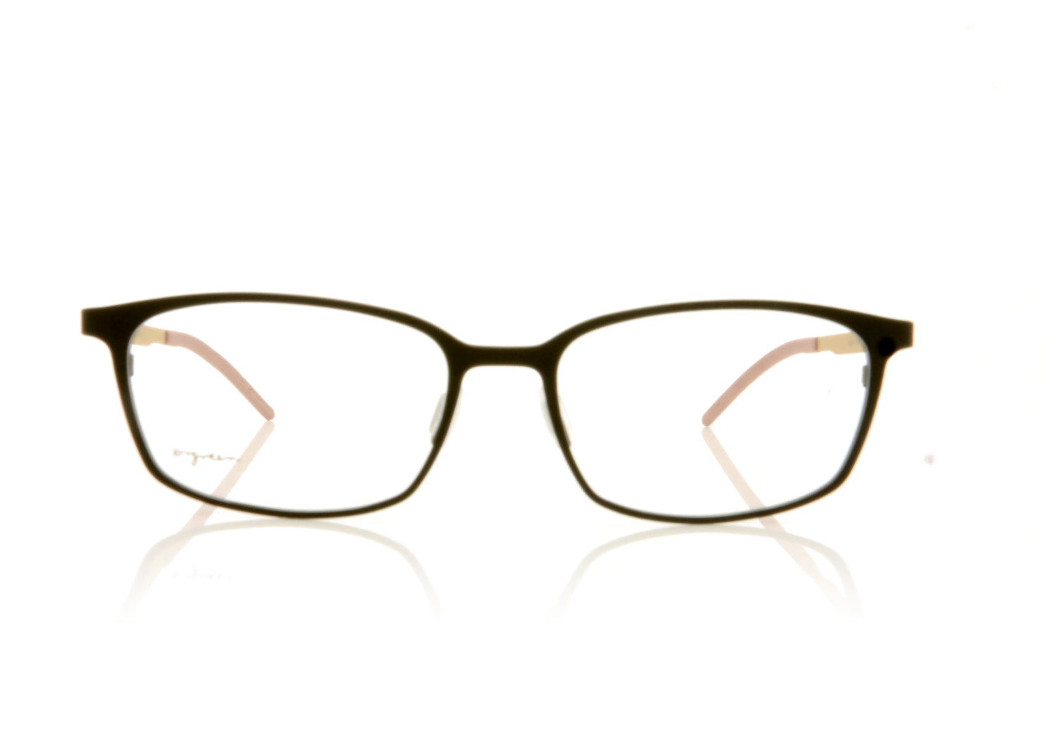 Ørgreen Shichi 1155 Mat Dark Brown Sandblasted White Gold Glasses - Front
