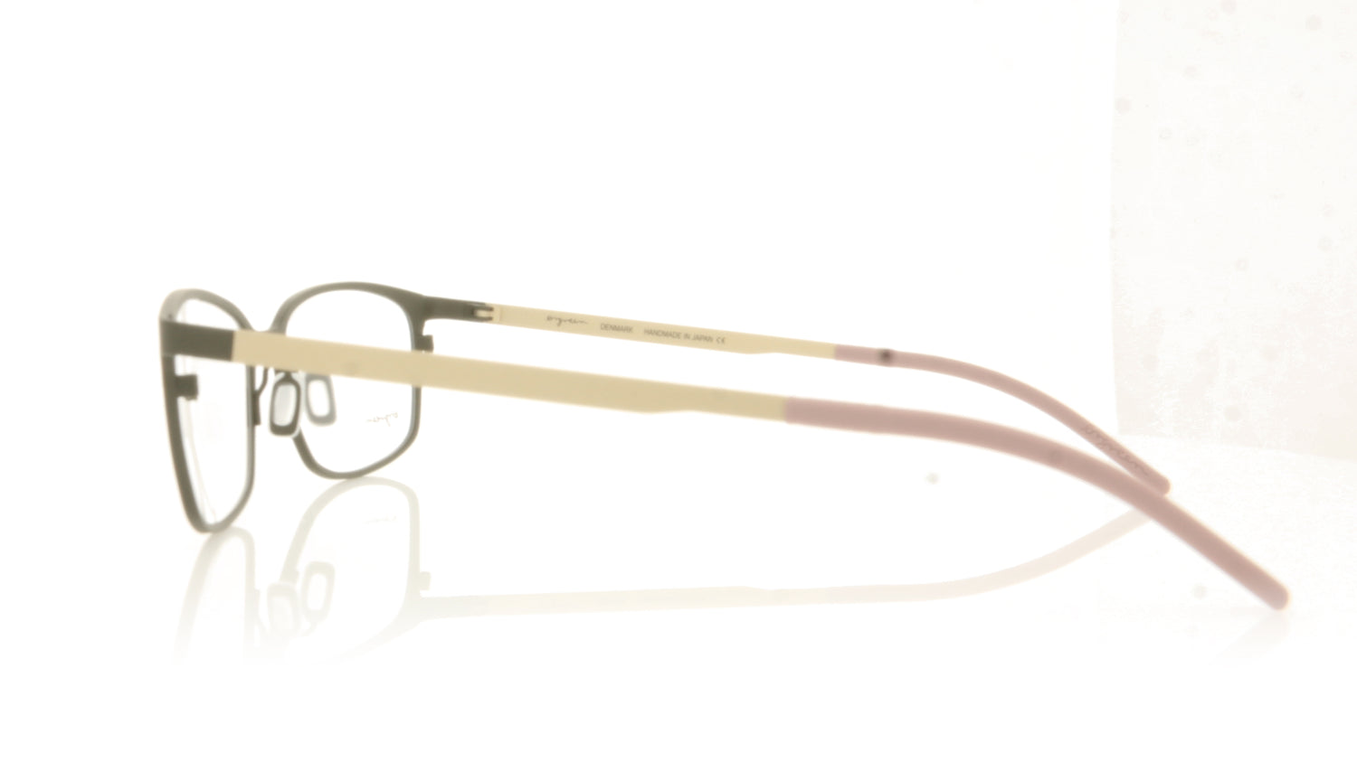 Ørgreen Shichi 1155 Mat Dark Brown Sandblasted White Gold Glasses - Side