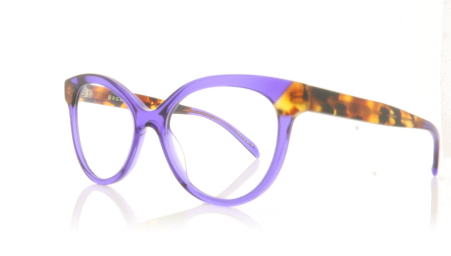 Ørgreen Stef A050 Purple Amber Havana Glasses - Angle