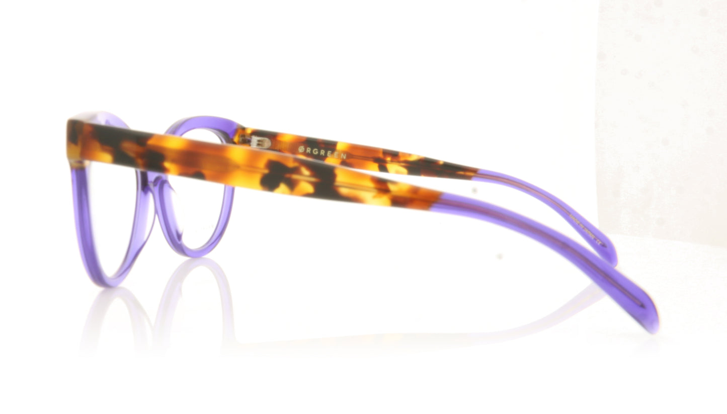 Ørgreen Stef A050 Purple Amber Havana Glasses - Side