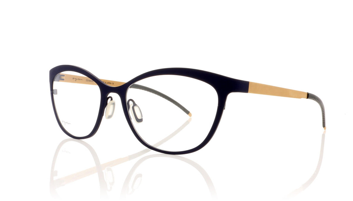 Ørgreen Suzie Blue 619 Mat Navy Blue Glasses - Angle