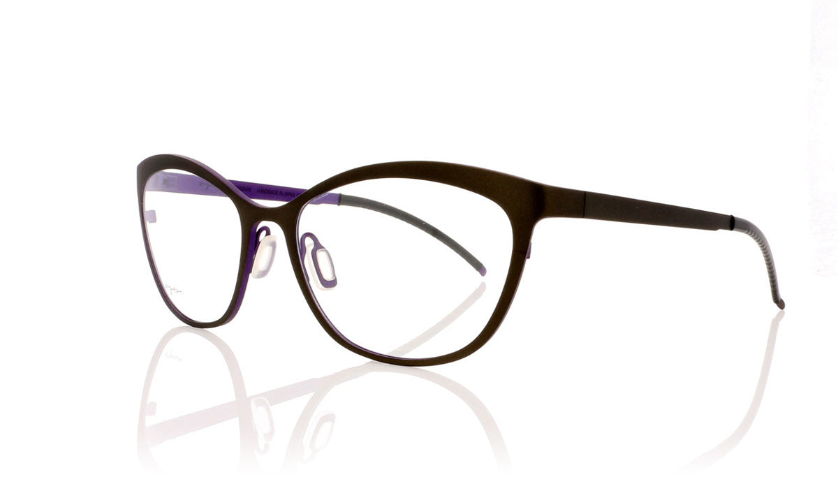 Ørgreen Suzie Blue 629 Mat Olive Brown Glasses - Angle