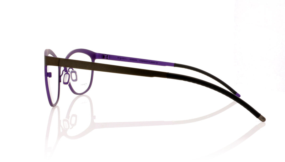 Ørgreen Suzie Blue 629 Mat Olive Brown Glasses - Side