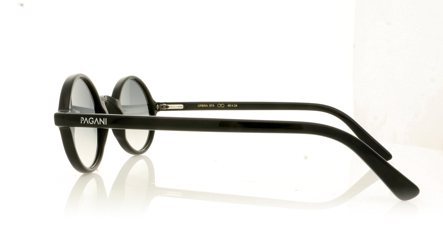 Pagani Opera 97A Black Sunglasses - Side