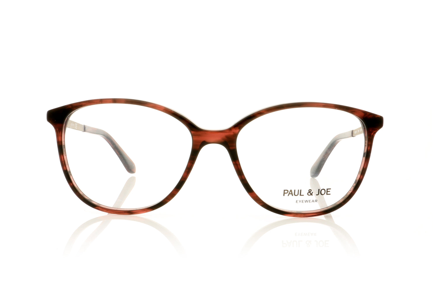 Paul & Joe Rosy 31 E397 Crystal Burgundy Glasses - Front