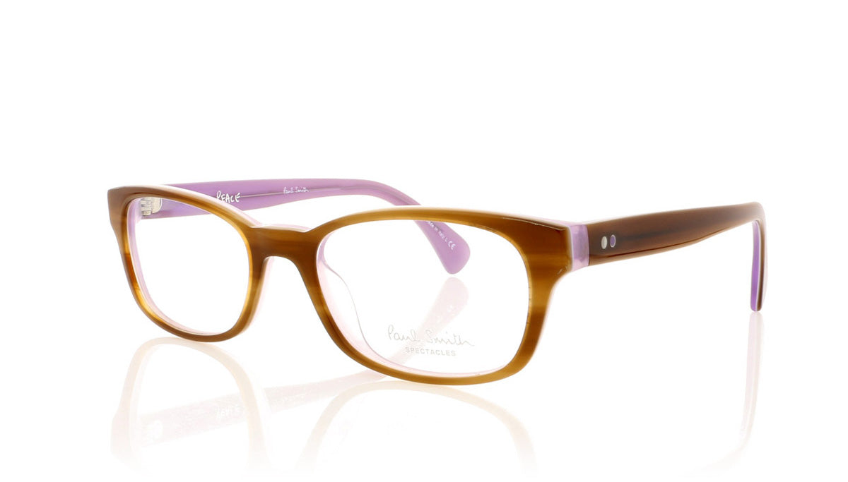 Paul Smith PM8211 1110 Satin Wood Glasses - Angle