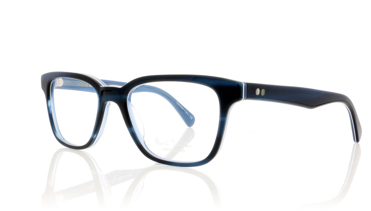 Paul Smith Salford PM8243U 1498 Navy Horn Glasses - Angle