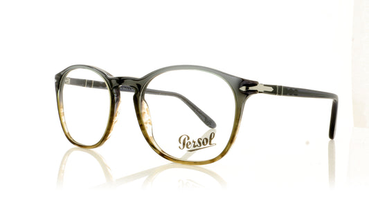 Persol 0PO3007V 1012 Gradient Grey Strip Green Glasses - Angle