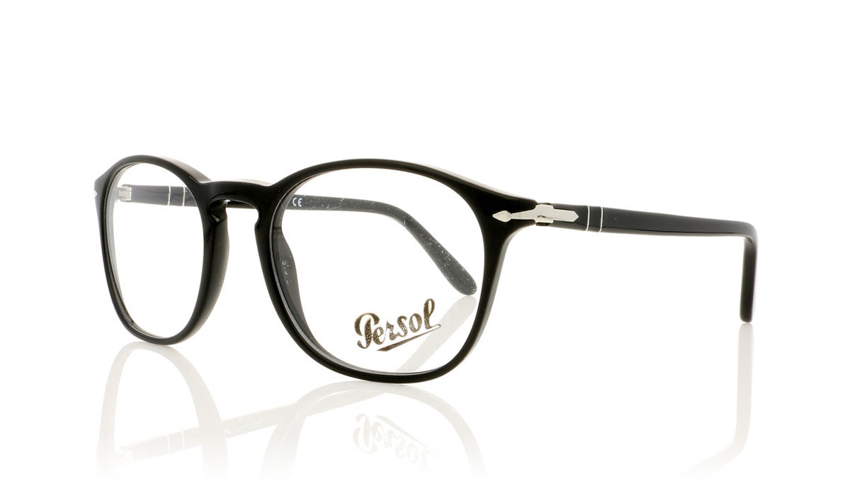Persol 3007V 95 Black Glasses - Angle