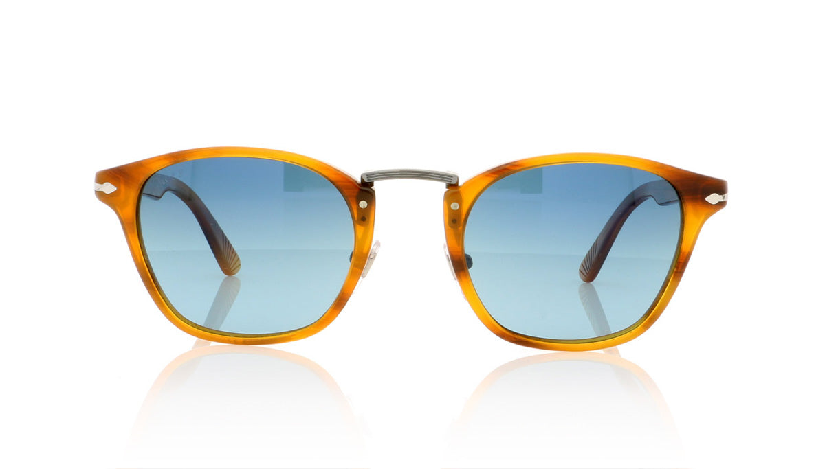 Persol 3110-S 960/S3 Strpd Brn Sunglasses - Front