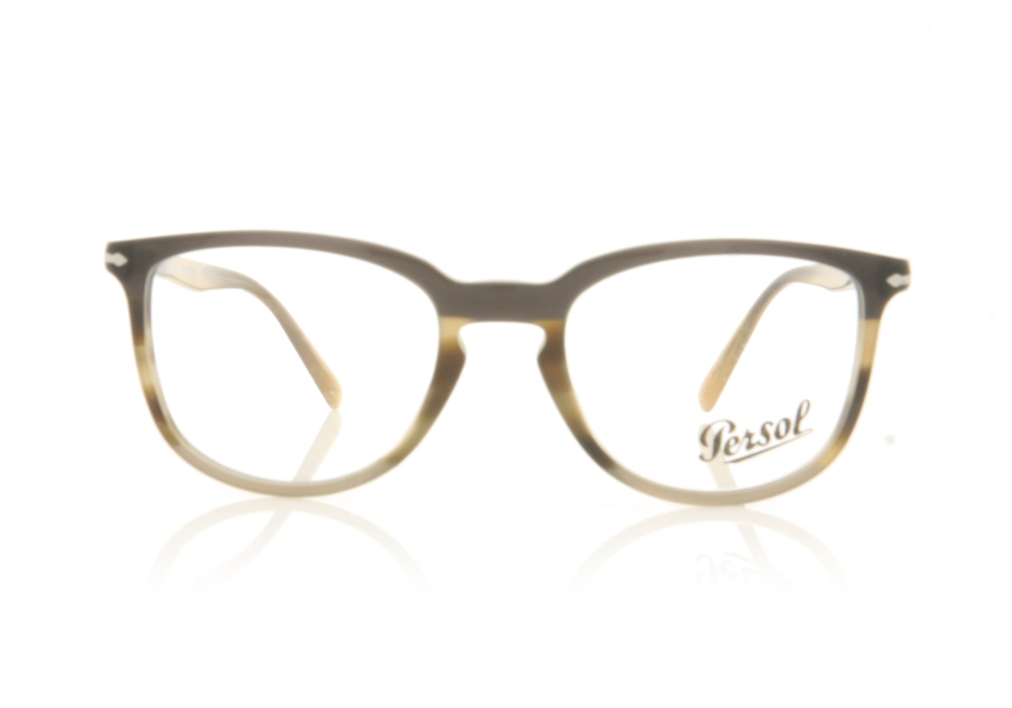 Persol 0PO3240V 1135 Striped Brown Glasses - Front