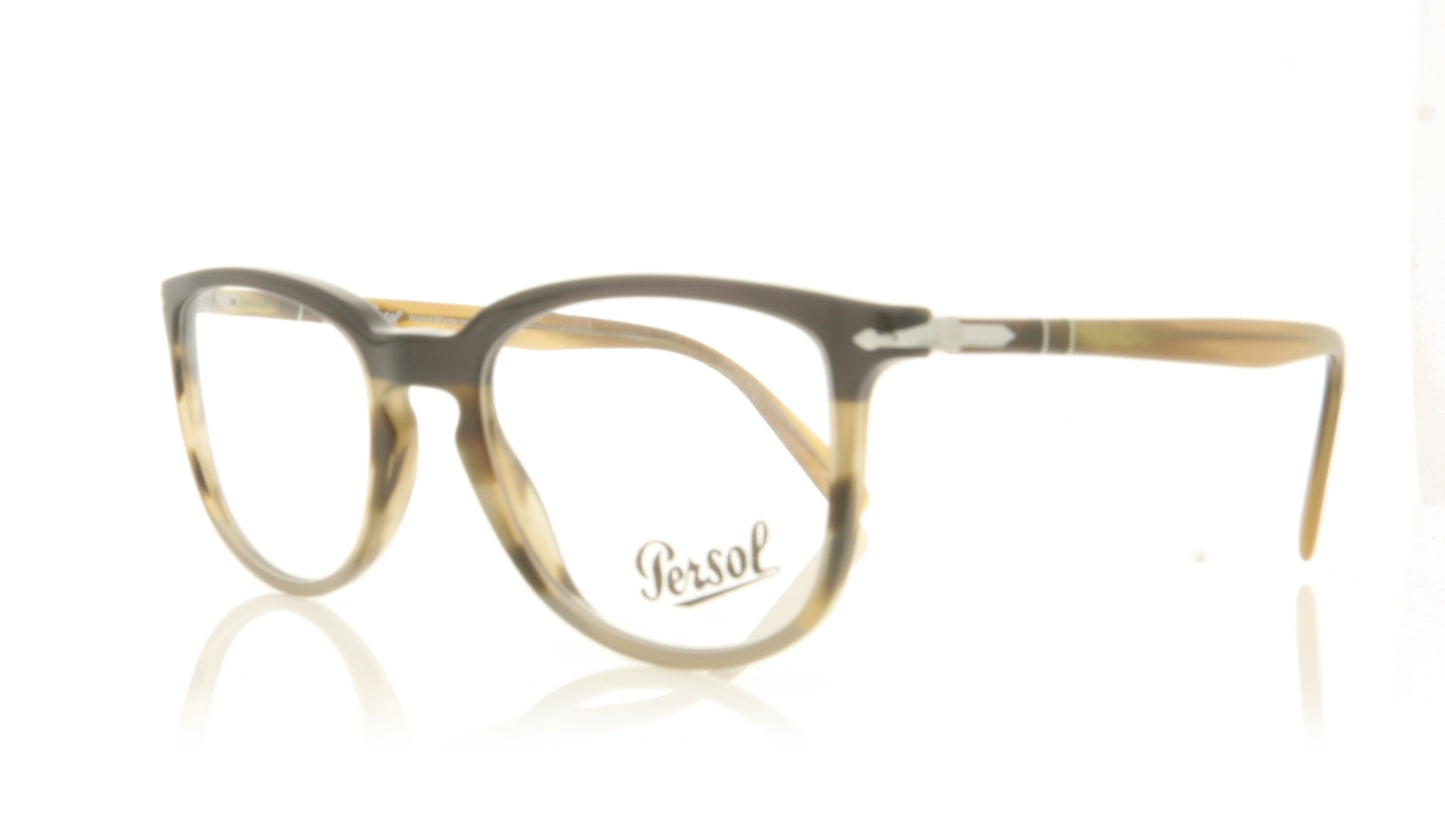 Persol 0PO3240V 1135 Striped Brown Glasses - Angle