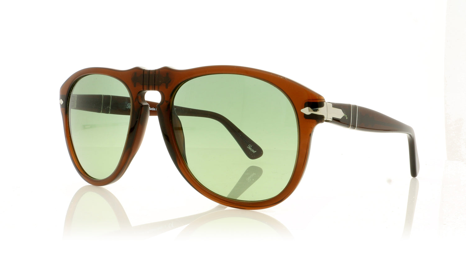 Persol 0PO0649 11184M Havana Sunglasses - Angle