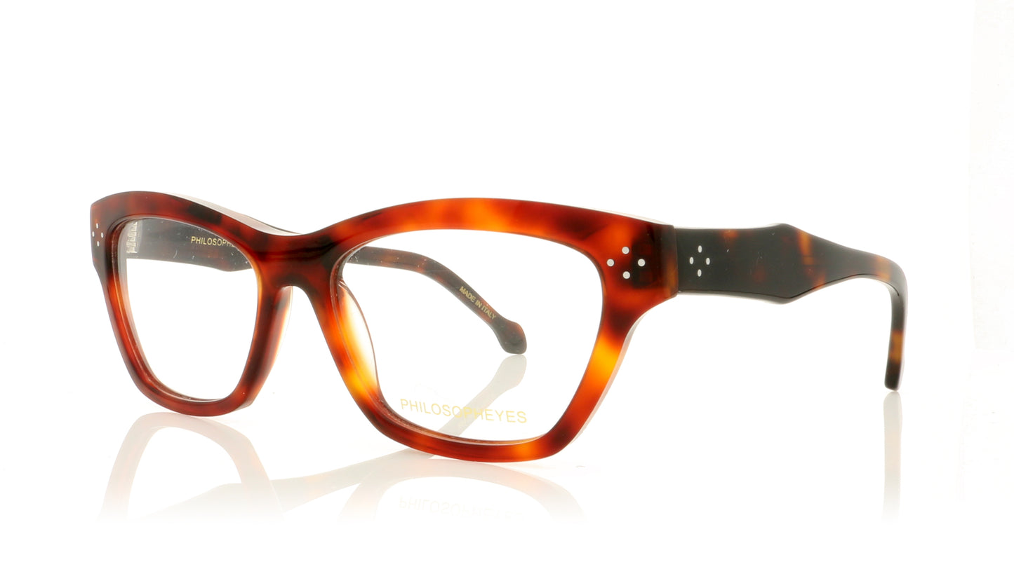 Philosopheyes PHP-982 10 Havana Glasses - Angle