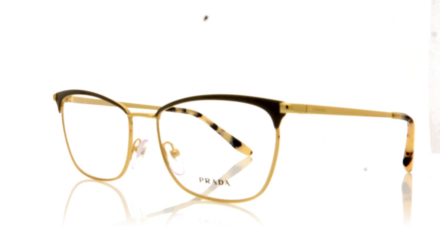 Prada 0PR57WV 03H1O1 Brown Glasses - Angle