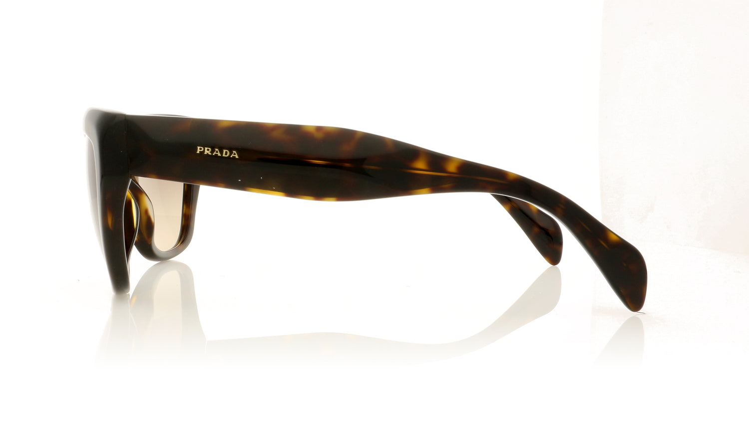 Prada SPR02Q 2AU-3DO Tortoise Glasses - Side