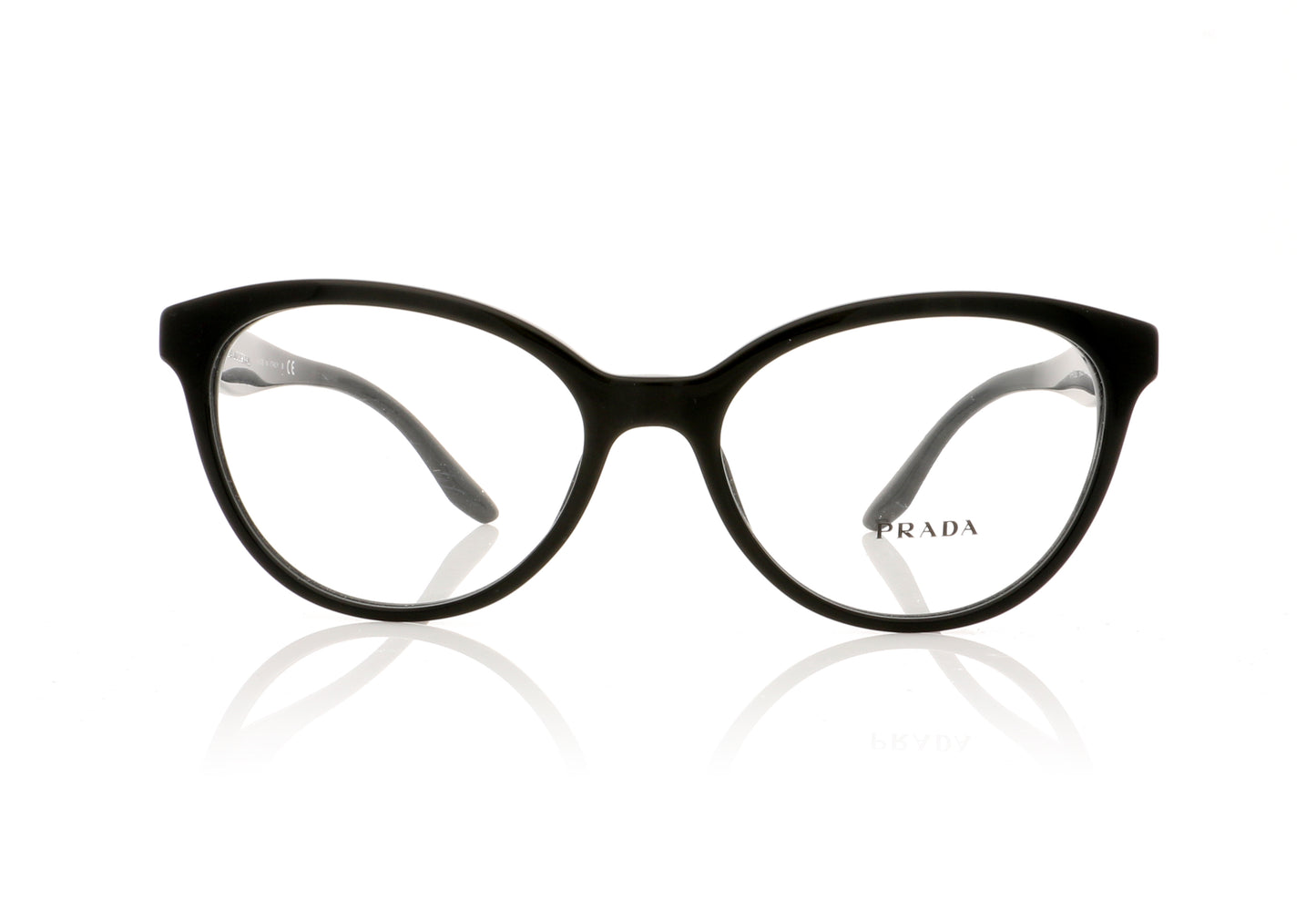 Prada 0PR 05U VPR 05U 1AB-101 Black Glasses - Front