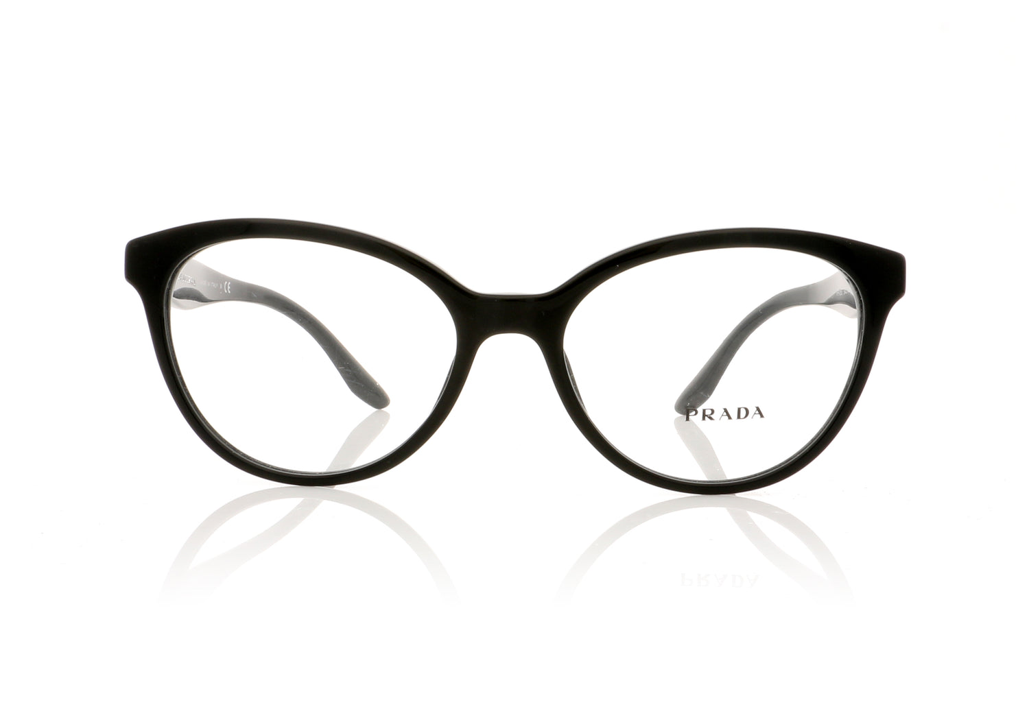 Prada 0PR 05U VPR 05U 1AB-101 Black Glasses - Front