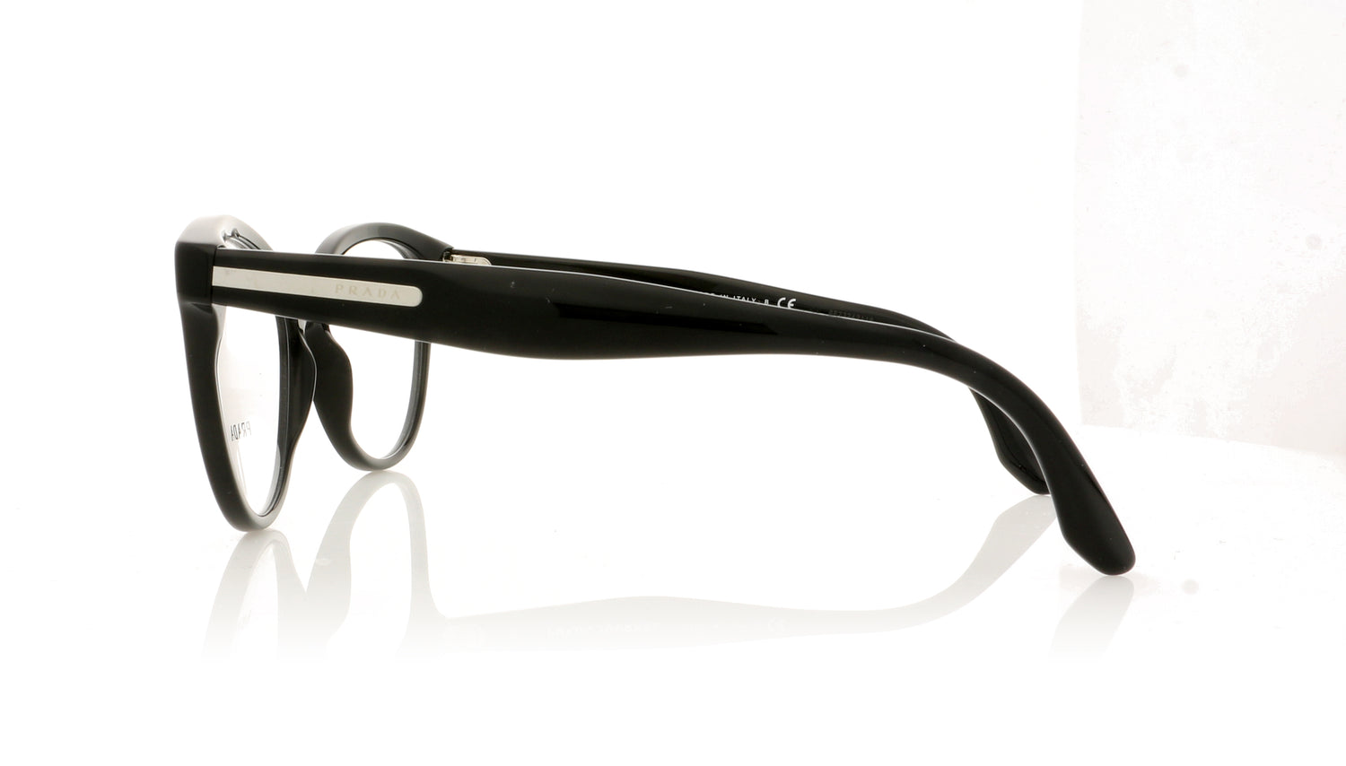 Prada 0PR 05U VPR 05U 1AB-101 Black Glasses - Side