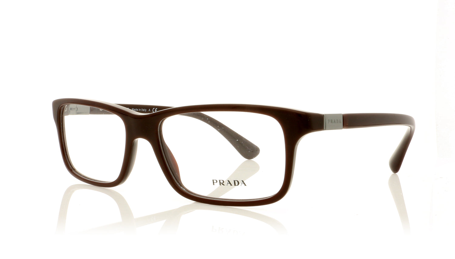 Prada VPR 06S 101 USF Glasses - Angle