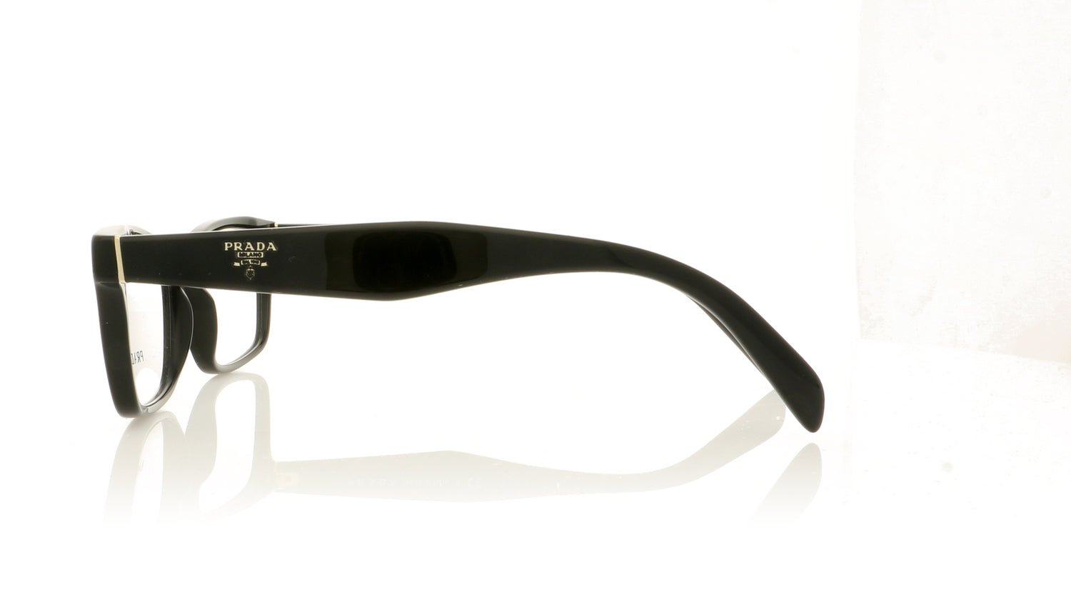 Prada 0PR 18T VPR 18T 1AB-101 Black Glasses - Side
