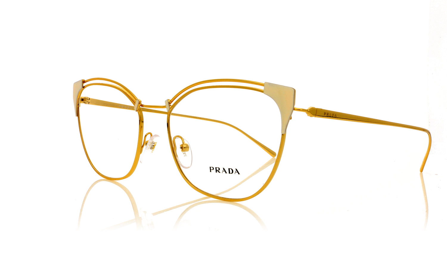 Prada VPR 62U 101 YDD Glasses - Angle