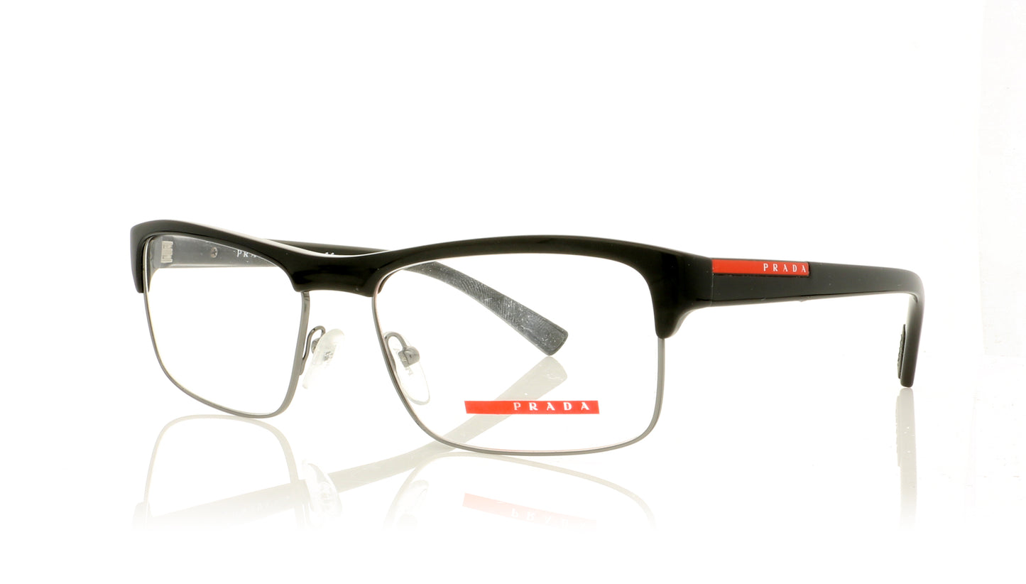 Prada VPS 06F 1AB-101 Black Glasses - Angle