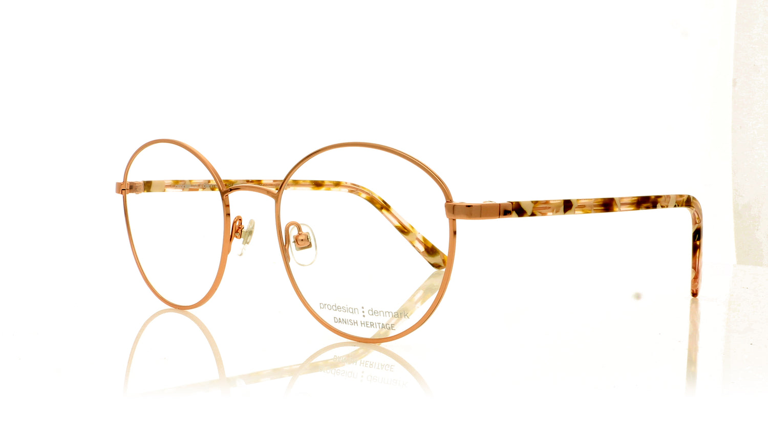 ProDesign PD4167 2312 Rose Gold Glasses - Angle