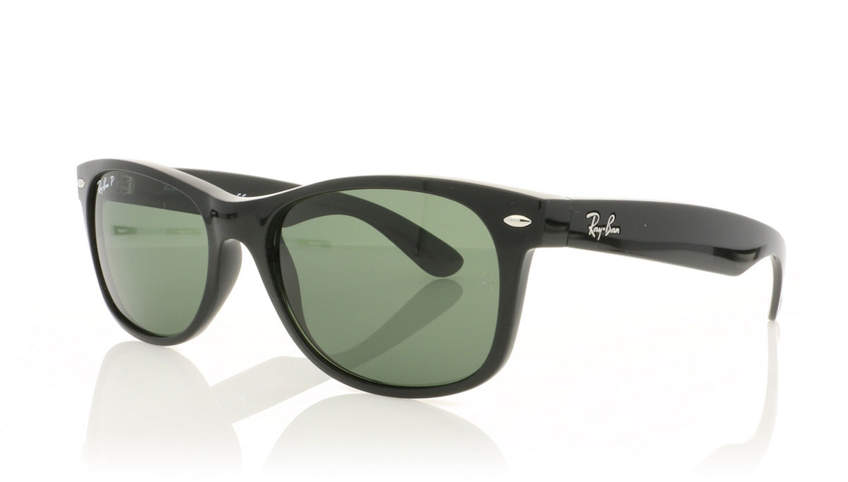 Ray-Ban New Wayfarer 901/58 Black Sunglasses - Angle