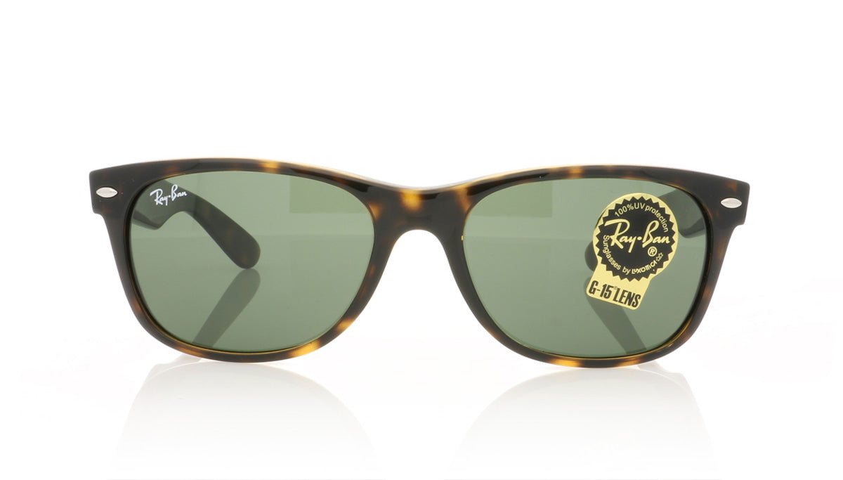 Ray-Ban New Wayfarer RB2132 902L Tortoise Sunglasses - Front