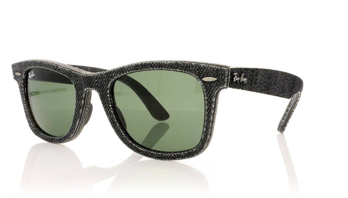 Ray-Ban Wayfarer RB2140 1162 Jeans Black Sunglasses - Angle