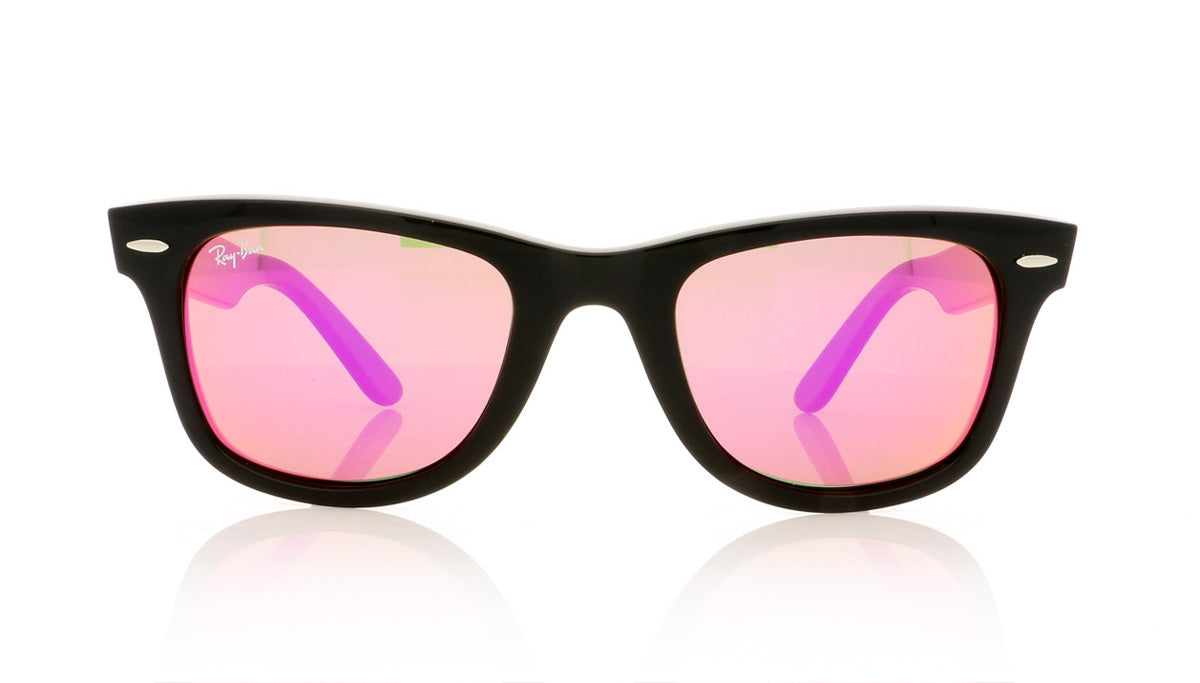Ray-Ban Wayfarer RB2140 11744T Black Sunglasses - Front