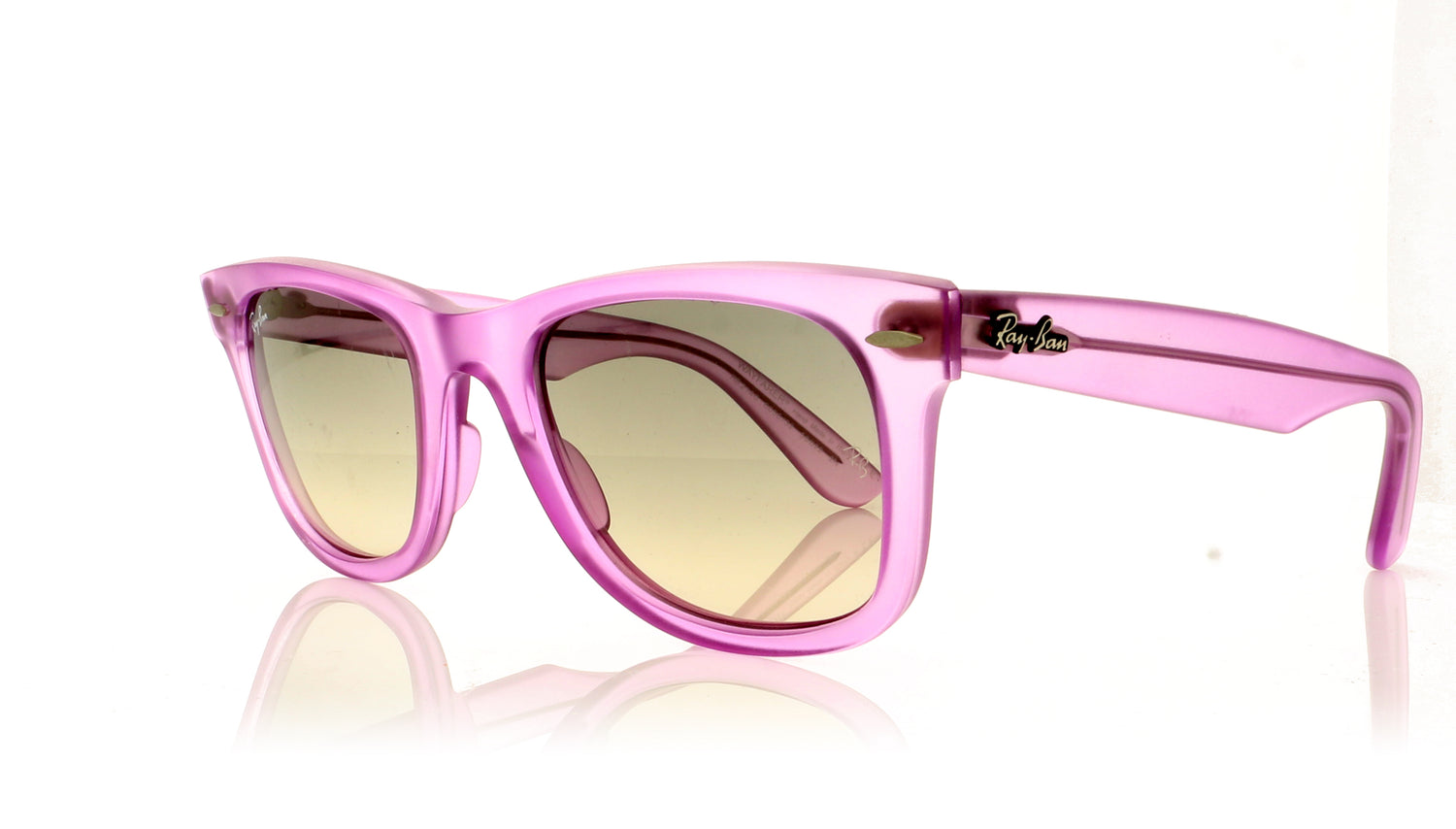 Ray-Ban Wayfarer 605632 Demi Gloss Violet Sunglasses - Angle