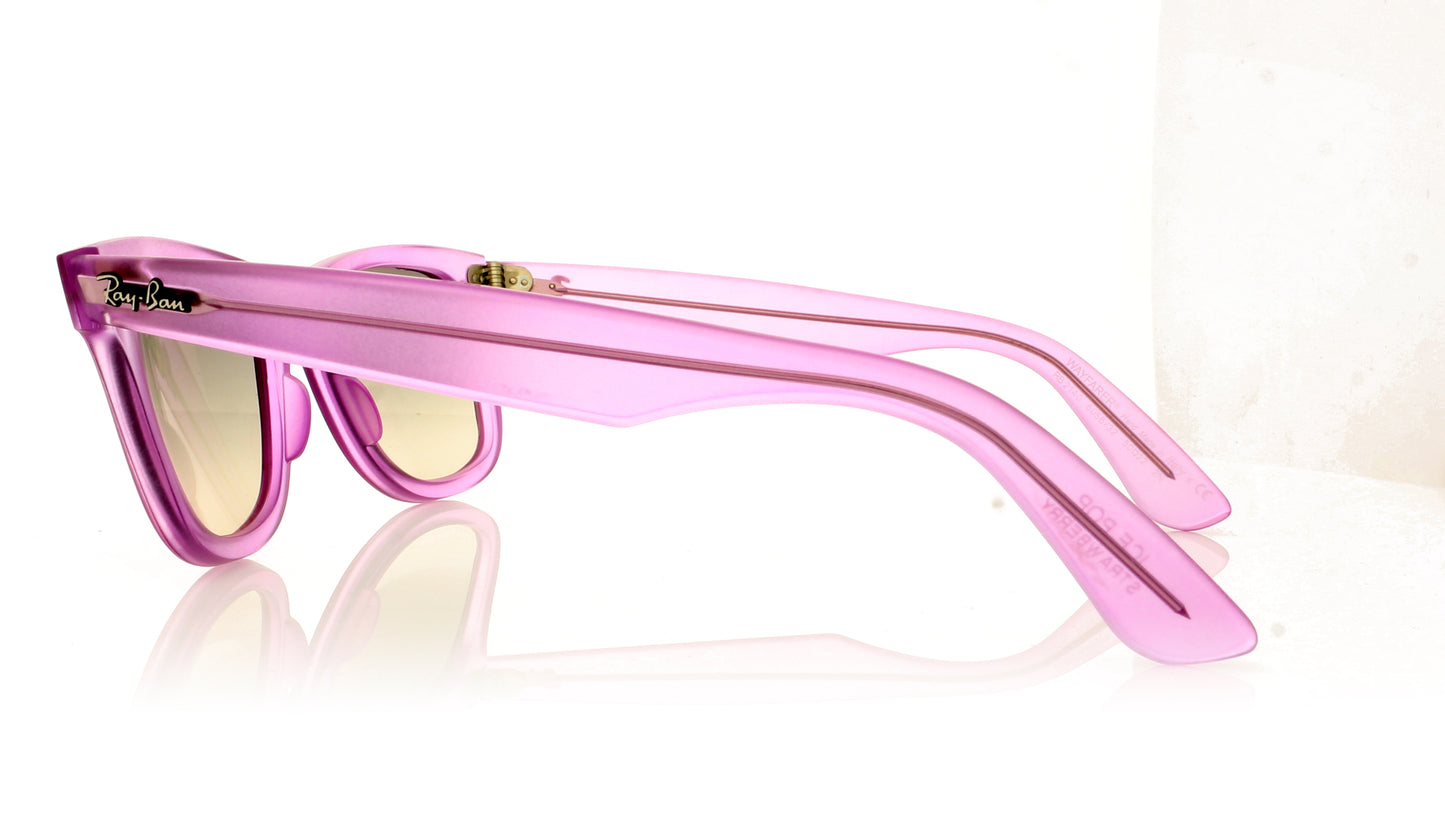 Ray-Ban Wayfarer 605632 Demi Gloss Violet Sunglasses - Side