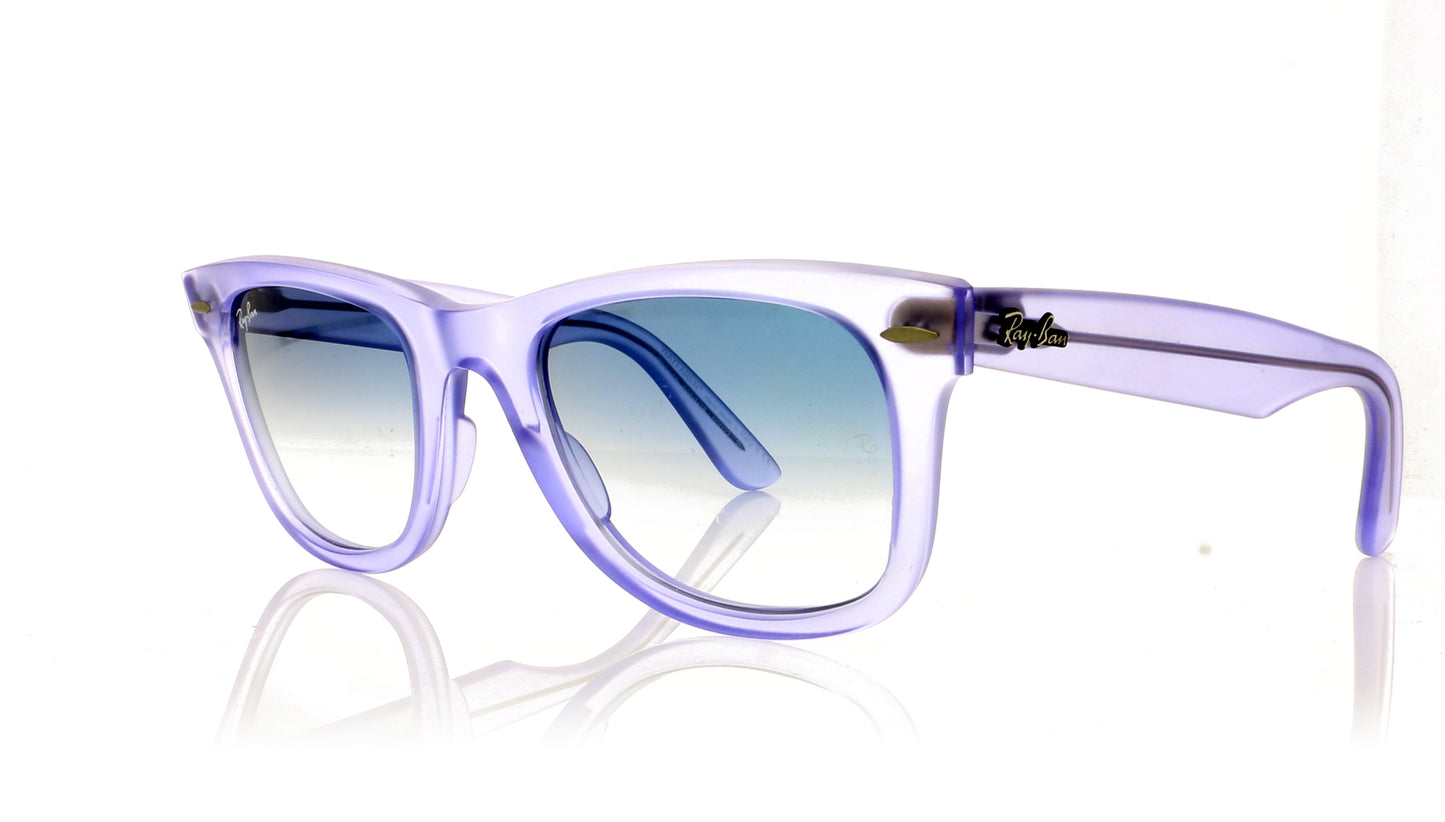 Ray-Ban Wayfarer 60603F Demi Gloss Lilac Sunglasses - Angle