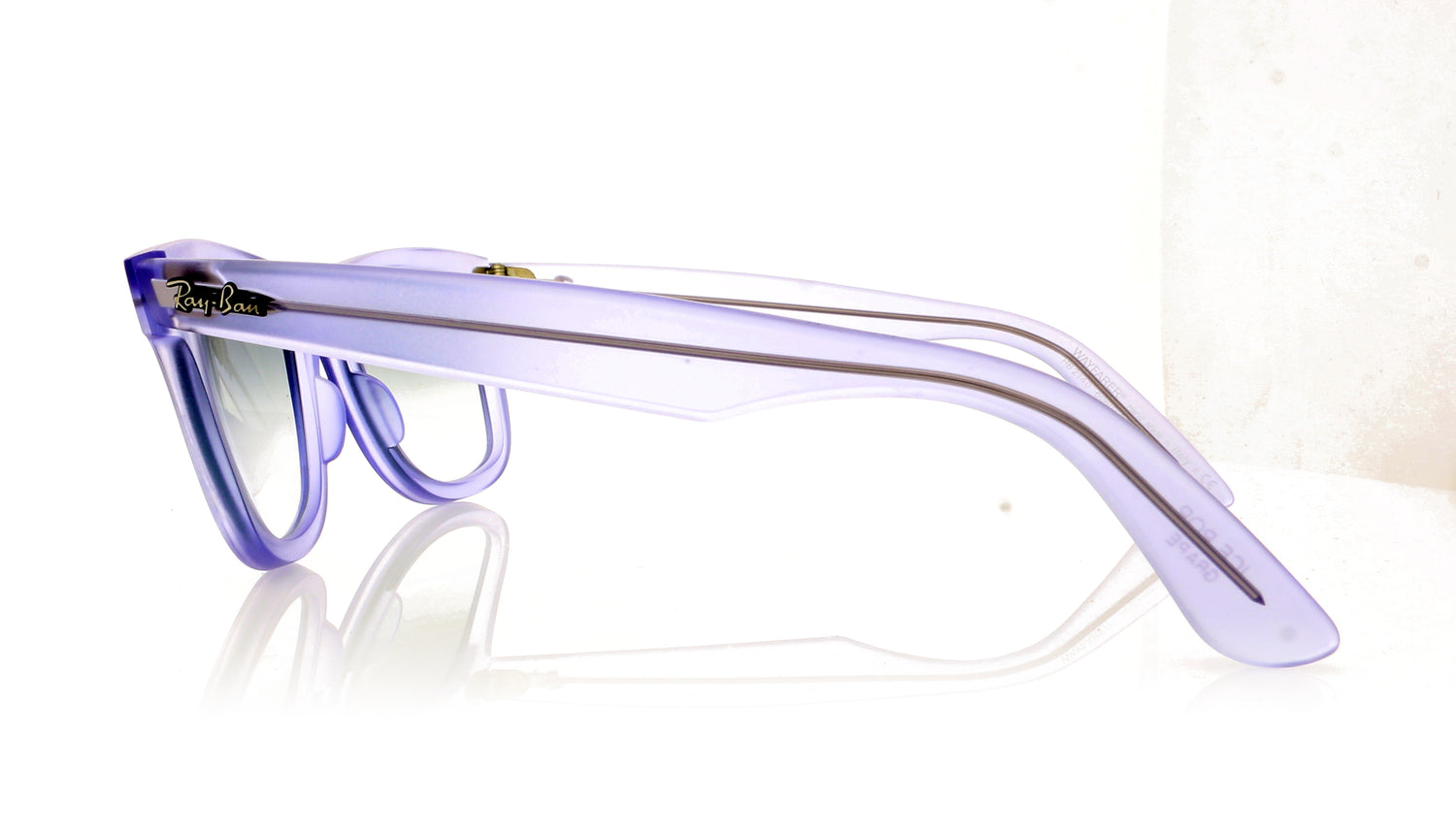 Ray-Ban Wayfarer 60603F Demi Gloss Lilac Sunglasses - Side