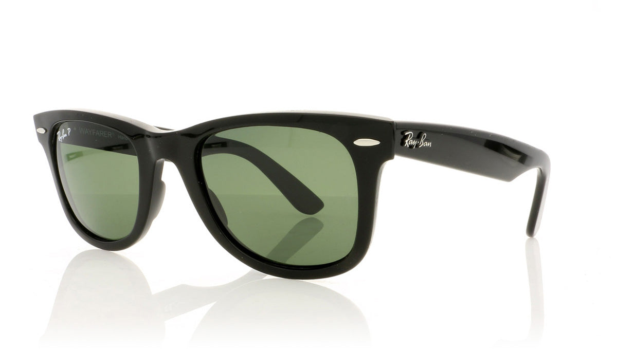 Ray-Ban Wayfarer RB2140 901/58 Black Sunglasses - Angle