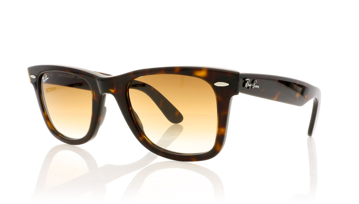 Ray-Ban Wayfarer RB2140 902/51 Tortoise Sunglasses - Angle