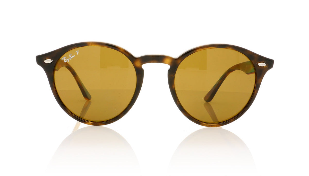 Ray-Ban RB2180 710/83 Shiny Dark Havana Sunglasses - Front