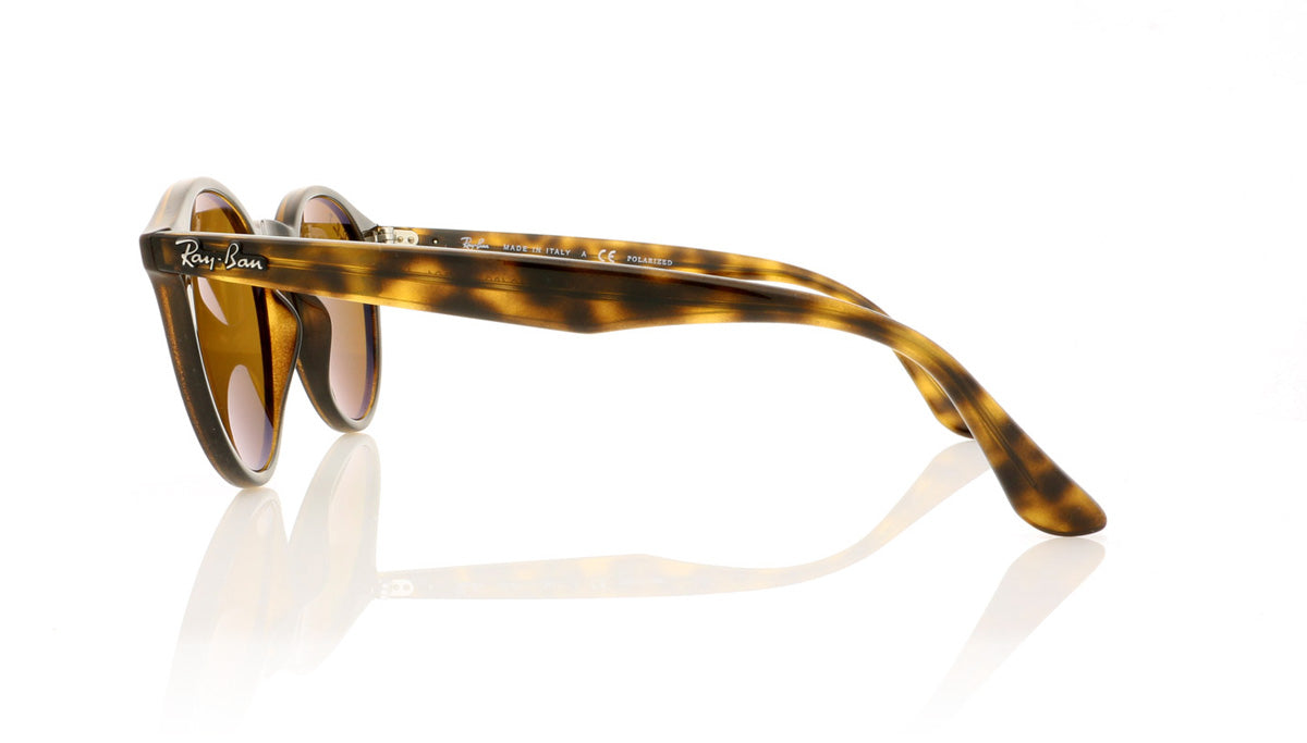 Ray-Ban RB2180 710/83 Shiny Dark Havana Sunglasses - Side