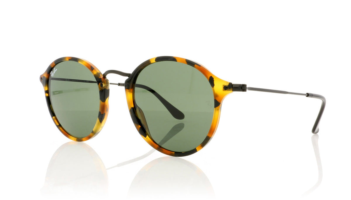 Ray-Ban RB2447 1157 Spotted Black Hav Sunglasses - Angle