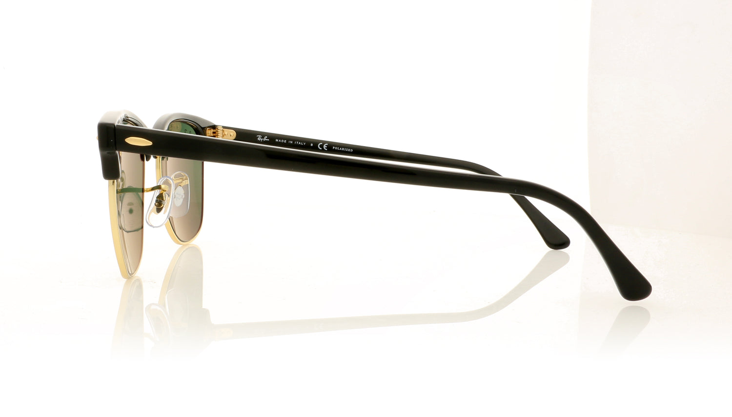 Ray-Ban Clubmaster 901/58 Black Sunglasses - Side
