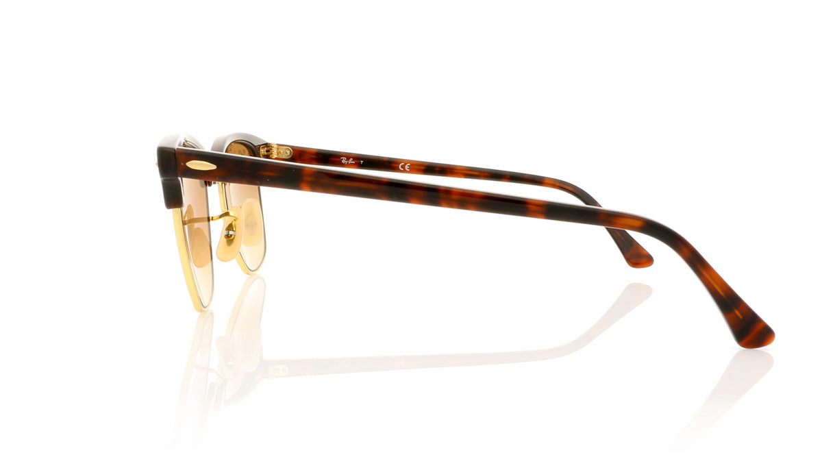 Ray-Ban CLUBMASTER RB3016 990/70 Maple Rubber Brown Sunglasses - Side