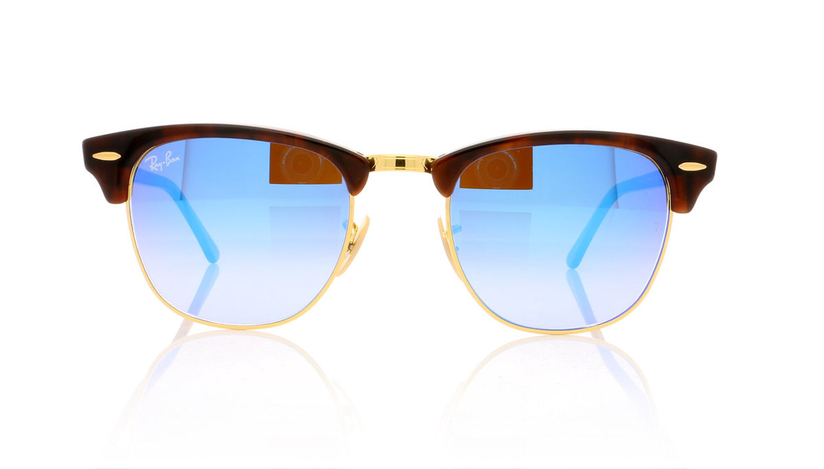 Ray-Ban Clubmaster 990/7Q Shiny Red Sunglasses - Front