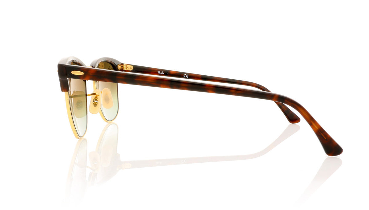 Ray-Ban Clubmaster 990/7Q Shiny Red Sunglasses - Side