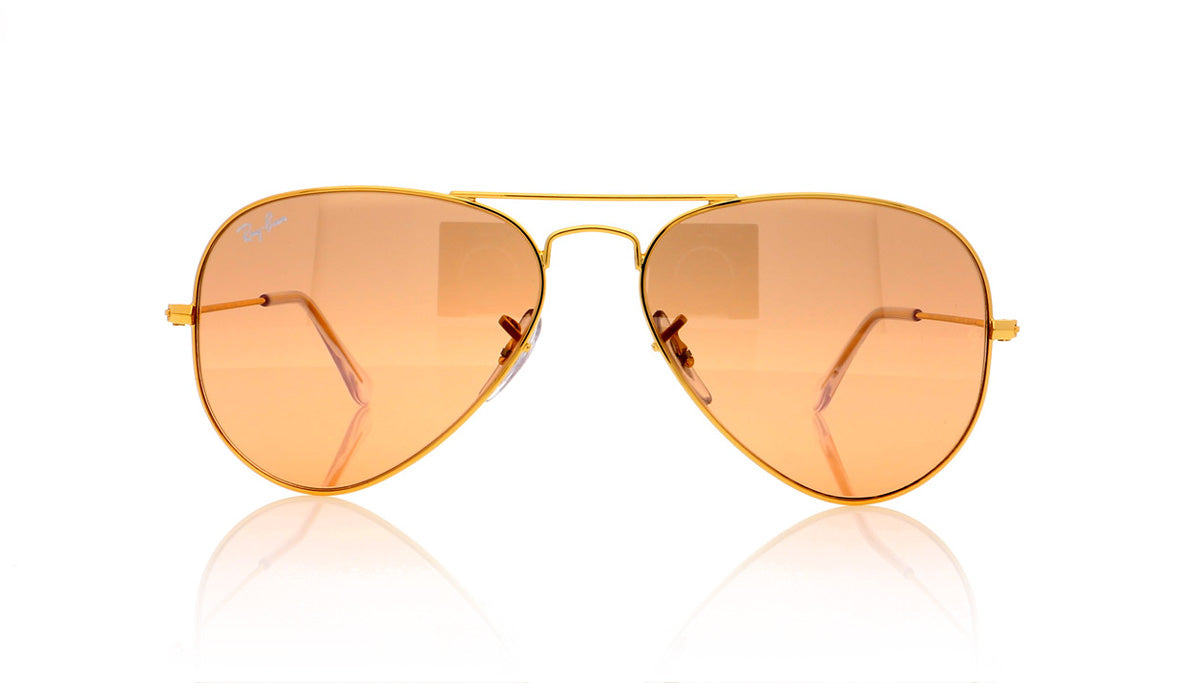 Ray-Ban Aviator Large Metal RB3025 001/3E Gld Sunglasses - Front