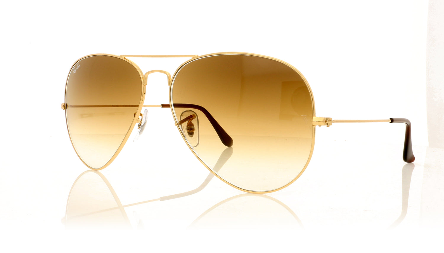 Ray-Ban Aviator Large Metal 001/51 Gold Sunglasses - Angle